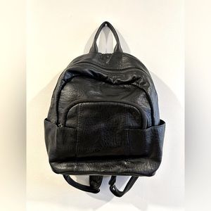 Soft faux leather mini backpack purse